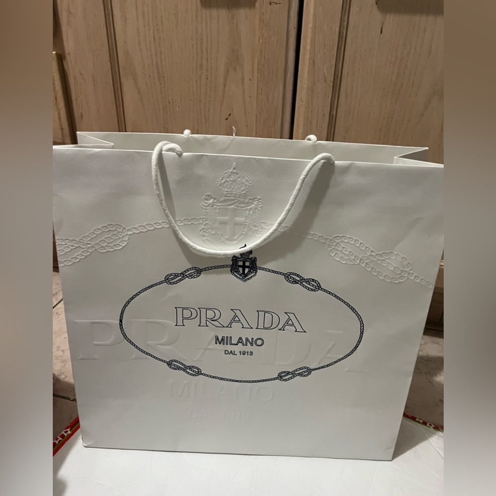 Prada empty paper bag